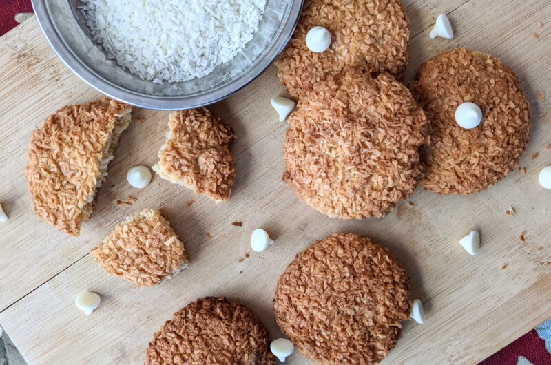 White Chocolate Coconut Cookies