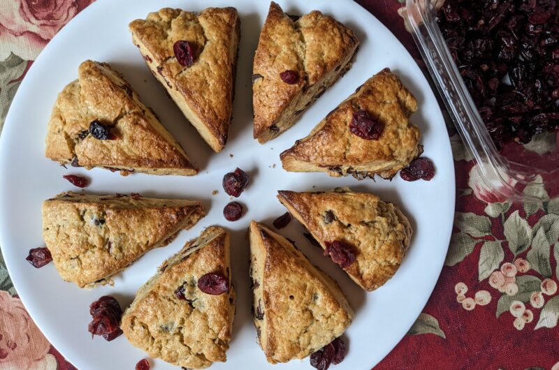 Chocolate and Cranberry Scones