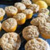 Lemon Chia Muffins on cooling rack