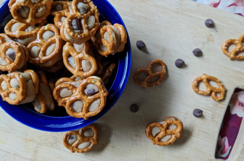 Cookie Dough Pretzel Bites