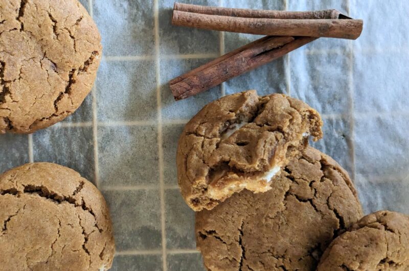 Stuffed Pumpkin Peanut Butter Cookies